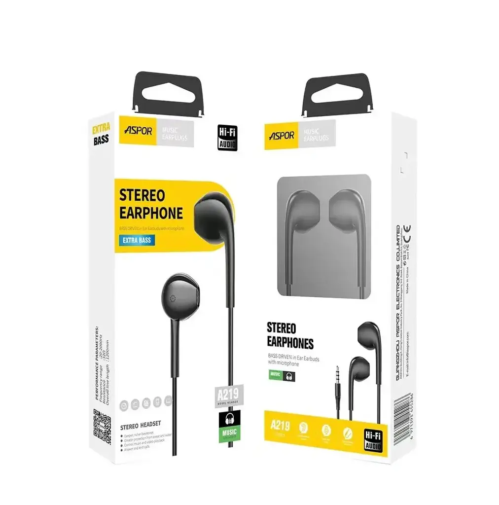 Aspor Stereo Earphone or handsfree