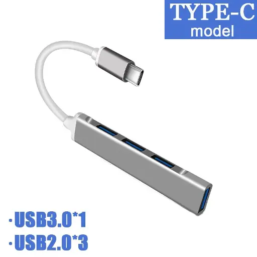 Type C 4 in 1 Hub