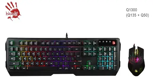 Bloody Q1300 Gaming Keyboard & Mouse