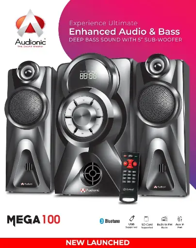 🔊 Audionic MEGA100 Bluetooth Speaker